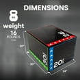 thumbnail image 3 of BalanceFrom Foam Plyometric Jump Box with 20”, 24”, and 30” Heights, 16 lbs, Multicolored, 3 of 10