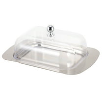 Masteelf  Bread Box Butter Clear Lid Dish Refrigerator Storage