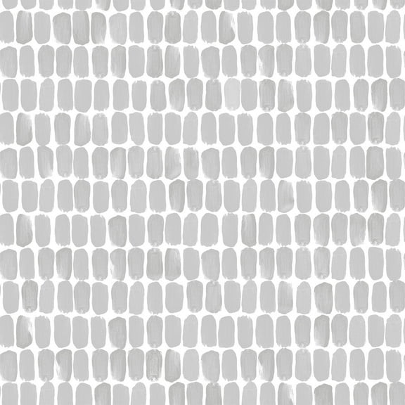 Tempaper Painted Dash Grey Peel and Stick Wallpaper, 20.5" x 16.5'