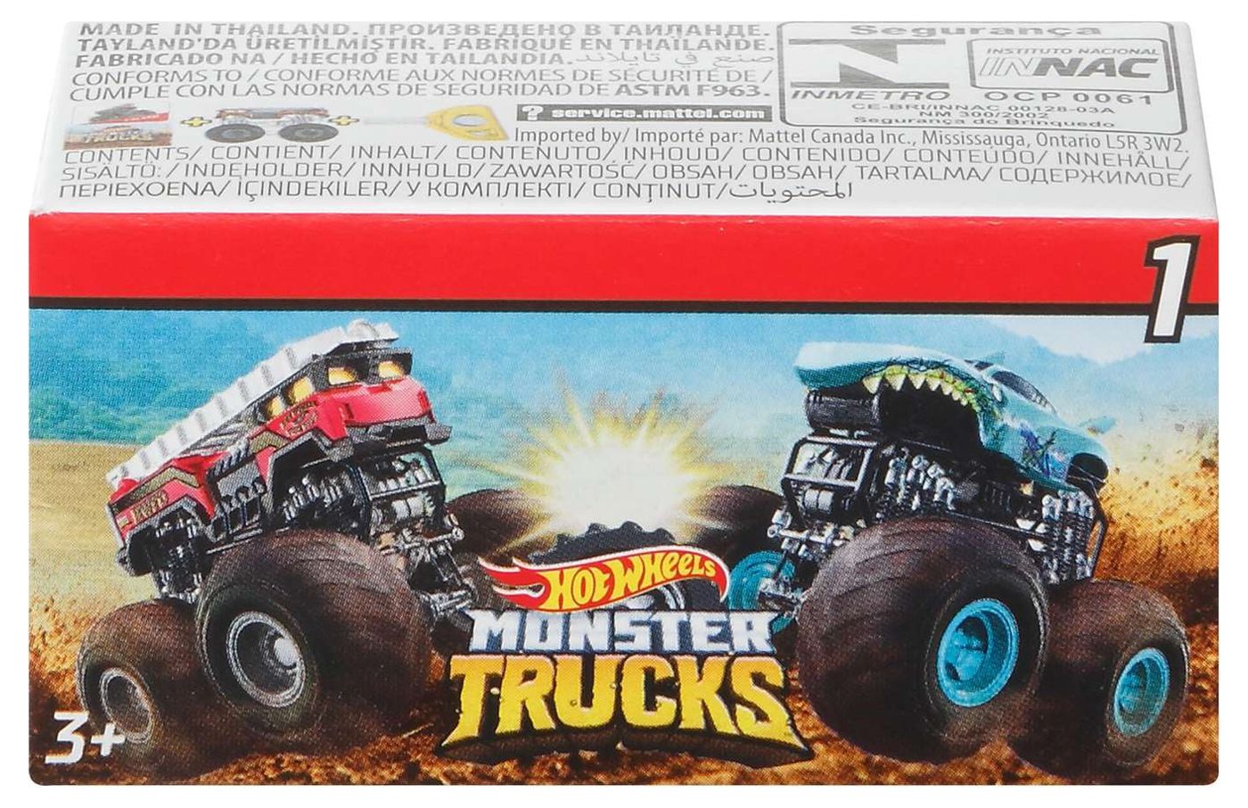 Hot Wheels Series 1 Monster Trucks Mystery Box (Version 2, 40 Packs) 