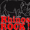 thumbnail image 3 of CafePress - Rhinos Rock ! Women's Dark T Shirt - Women's Traditional Fit Dark T-Shirt, 3 of 4