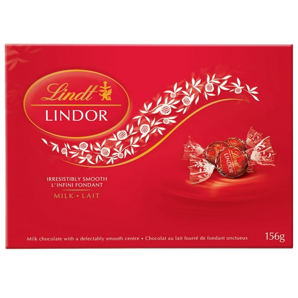 Truffes LINDOR au chocolat au lait de Lindt – Boîte (156 g) 13x12g, 156g