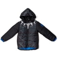 thumbnail image 3 of Chaqueta acolchada Marvel Avengers Black Panther Grey para niños de 5 años, 3 of 8