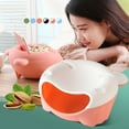 thumbnail image 4 of Fruit Dish Creative Lazy Fruit Dish Snacks Nut Melon Bowl Double Layer Plastic Candy Snack Storage Box Fruit Plate Bowl with Phone Holder, 4 of 4