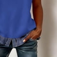 thumbnail image 6 of Women's Golf Shirts Short Sleeved Button Down Collared Patchwork T Shirt Casual Loose Athletic Workout Summer Lightweight Tees Tops, 6 of 6