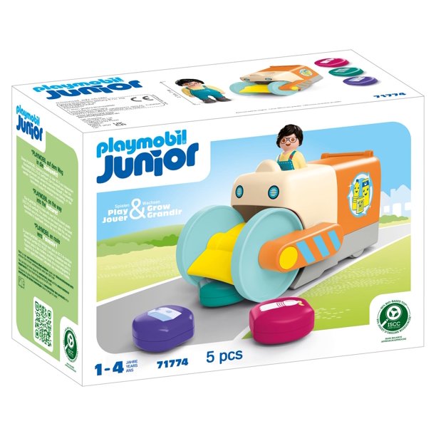 Vehículo recolector de basura Playmobil Junior Push and Grab