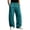 Turquoise, variant on Mens Baggy Sweatpants Elastic Waist Wide Leg Long Sweat Pants Cozy Casual Open Bottom Jogging Pants With Pockets