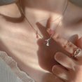 thumbnail image 1 of Collar con colgante de mariposa Kpop Y2K para mujer, cadena de clavícula de cristal coreano Egirl Punk Heart Grunge, joyería de moda, regalos de fiesta, 1 of 4