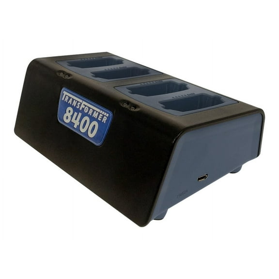 Transformer 4-Bay Battery Charger for Polycom / SpectraLink 8400 & 8440 Series Batteries. Power Supply Included