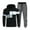 Black&1080, variant on Mens Tracksuit 2 Peice Sets Casual Men's Fleece Jogging Tracksuit Set Patchwork Color Fleece Pullover Hoodies Pants Warm Fall Winter Sweat Suit for Men