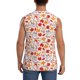 thumbnail image 4 of Fotbe Hello Autumn Maple Leaf Men's Camiseta sin Mangas Estampada para Hombres, Playera Casual para Gimnasio, Entrenamiento, Playa-Small, 4 of 7