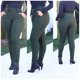 thumbnail image 1 of Pantalon Pitillo Cintura Alta Mujer Con Cinturon Estica Modela Deng Xun unisex, 1 of 2