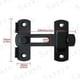 thumbnail image 2 of Schiebetürriegel Türschloss Toggle Latch Buckle Lock Bolt mit Schrauben für Tür, Fenster, Schrank und Garten, Edelstahl mattschwarzes Finish, 2 of 5