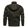 thumbnail image 3 of Chaqueta Con Capucha Y Bolsillos De Abrigo De Lana Gruesa Y Cálida De Manga Larga Para Hombre De Talla Grande Likrtyny Caballero, 3 of 5