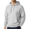 thumbnail image 2 of Domuza Hoodie for Mens Classic Solid Color Long Sleeve Hoodies Casual Drawstring Lightweight Thin Fleece Hoodie Pullover with Pocket, 2 of 7