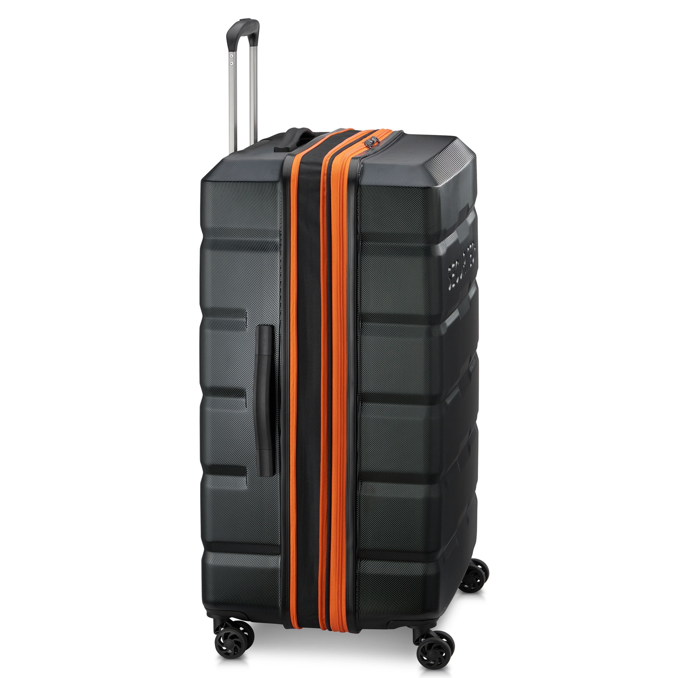 Securitech by Delsey, Citadel 31" Large Hardside Checked Spinner Luggage, Black