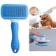 thumbnail image 1 of 1 cepillo azul para perros y gatos, autolimpiante para eliminar el pelo suelto de perros y gatos, elimina eficazmente el pelo suelto y la caspa, apto para perros y gatos de pelo corto y largo., 1 of 5