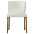 thumbnail image 2 of Pemberly Row Faux Leather Dining Side Chair in Off White (Set of 2), 2 of 7