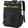 thumbnail image 1 of Garvee Mochila Refrigeradora con Aislamiento Impermeable de 30 Litros, a Prueba de Fugas, 12,2 x 7,9 x 17,7", Negra, 1 of 7