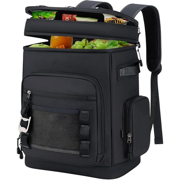 Garvee Mochila Refrigeradora con Aislamiento Impermeable de 30 Litros, a Prueba de Fugas, 12,2 x 7,9 x 17,7", Negra