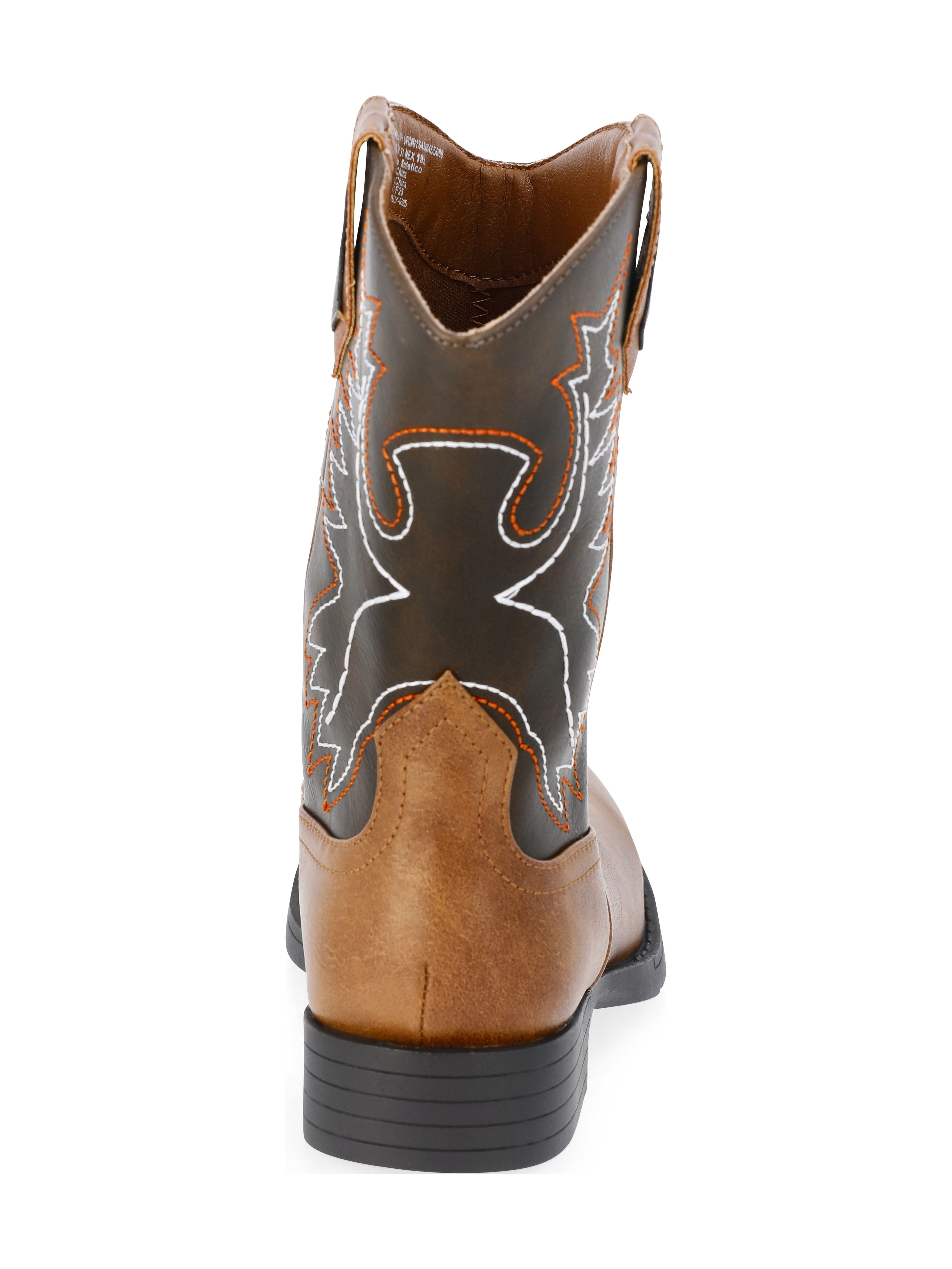 Wonder Nation Toddler & Boys Faux Leather Western Boots