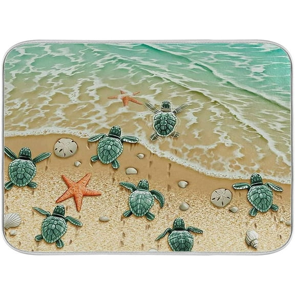 Welcome Doormat Sea Turtle Indoor Outdoor Entrance Door Mat Bath Rug Decorative Front Door Mats Kitchen Door Mats Porch Mats Home Decor ch 16x24 Inch