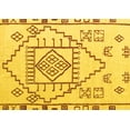 thumbnail image 1 of Ahgly Company Machine Washable Indoor Rectangle Solid Yellow Modern Area Rugs, 8' x 12', 1 of 4
