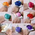 thumbnail image 3 of Pulsera de ramillete para la muñeca, flores para la mano de las damas de honor y las hermanas, 3 of 9