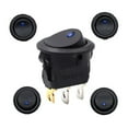 thumbnail image 5 of 4Pcs Led Dot Light Car Auto Boat 2Pin Round Rocker On/Off Toggle Spst Switch 12V, 5 of 8