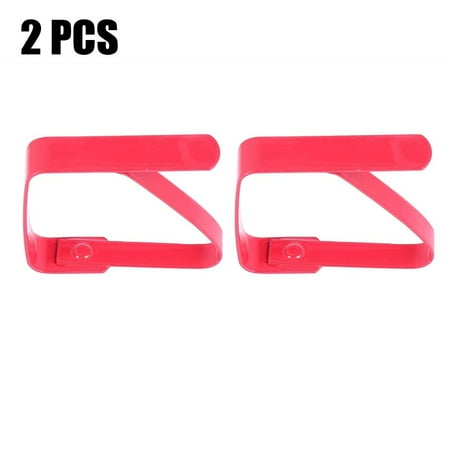 

QIFEI 2Pcs Outdoor Tablecloth Clips Stainless Steel Table Cover Clamps for 1 Inch Thick Tables Flexible Stainless Steel Picnic Table Cloth Clips Holders Red
