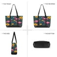 thumbnail image 6 of FORMRS Canvas Laptop Tote Bag for Women with 15.6" Computer Compartments Shoulder Handbag, Yellow Floral Flamingo, 6 of 7