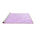 thumbnail image 2 of Ahgly Company Machine Washable Indoor Round Oriental Purple Industrial Area Rugs, 4' Round, 2 of 4
