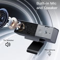 thumbnail image 3 of 3 in 1 1080P Webcam with Microphone & Speaker,  Camera for Video Conferencing/Online Class/Gaming Live, Built-in  Cover, 3 of 7