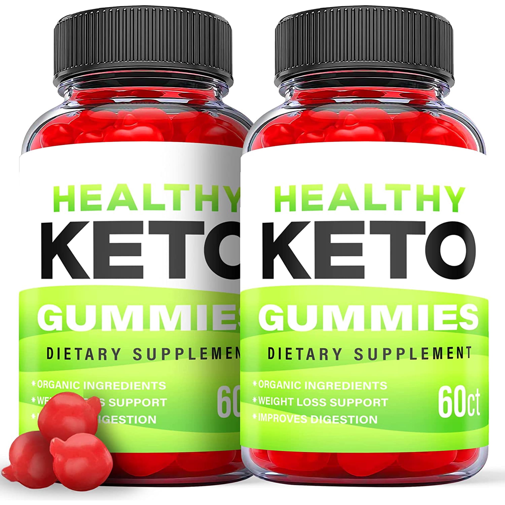 (2 Pack) Healthy Keto ACV Gummies - Supplement for Weight Loss - Energy & Focus Boosting Dietary Supplements for Weight Management & Metabolism - Fat Burn - 120 Gummies