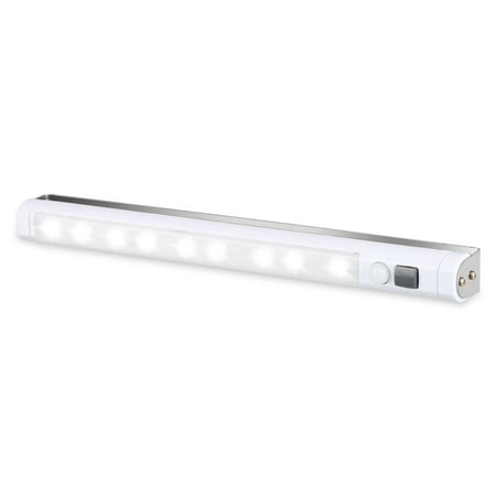 Homelife Motion Sensor Adhesive LED light Bar,EEEkit Shelf Counter LED Light Lighting Lamp Wireless, 9LED PIR Motion Sensor,  Stick on Anywhere for White Light,USB Rechargeable and Energy (Best Rechargeable Lights For Home)