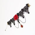 thumbnail image 3 of Joyería de Collar Correa Cuello del Partido Flor Grandes Gótico Cordón Clavícula Corto Yinane, 3 of 8
