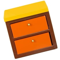 VERDANVERSE Assorted Color Mini Bedside Table for Childs Playroom 1Pcs 2.12x2.08x1.93in