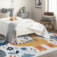 thumbnail image 4 of Dinosaur Rugs for Boys Bedroom - 4x6 Rug - Dinosaur Rug - Cute Cartoon Dino Area Rug - Kids Floral Rainbow Cactus Rugs - Boys Girls Animal Carpet, 4 of 7