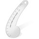 thumbnail image 1 of Vary Form Curve Ruler 12Inch Solid Metal French Curve Hip Curve Ruler for Measuring Sewing Design M, 1 of 5