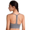 thumbnail image 6 of Baywell Women's Y Back Sports Bras Spaghetti Strap A–D Cups Low Impact Racerback Padded Yoga Running Workout Bra Gray S-2XL, 6 of 10