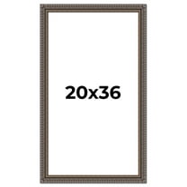20x36 Frame Black Feather Payton Ornate Solid Wood Picture Frame Width 1.75 Inches | Interior Depth