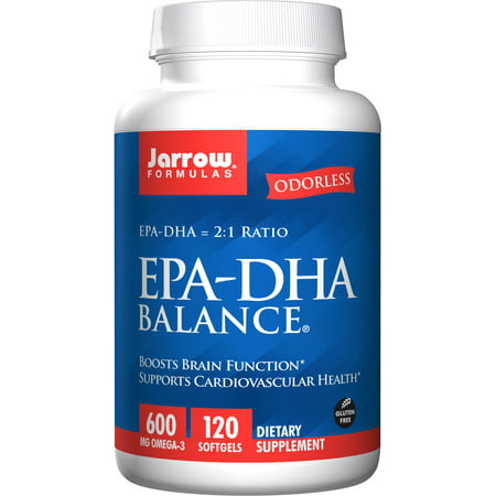 Jarrow Formulas EPA-DHA Balance Softgels, 600 Mg Omega-3, 120