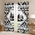 thumbnail image 2 of Castle Fairy Wildlife Wolf Curtains Pack of 2 (42x84 Each) for Teens Adults,Bohemian Tribal Aztec Curtains Blackout,Exotic Style Bedroom Curtains,Lightweight Room Decor, 2 of 6