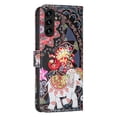 thumbnail image 3 of Leather For Samsung Galaxy S26 5G 6.3-inch Wallet Case Butterflys&Flowers, With Card Holder,Wristband,Magnetic Clasp Kickstand Folio Cover,Color-5,For Galaxy S26 (5G), 3 of 8