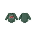 thumbnail image 2 of Qmyliery Baby Boy Autumn Sweatshirt Jumpsuit Long Sleeve Round Neck Fire Engine Embroidery Romper, 2 of 9