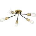 thumbnail image 2 of Quoizel Latitude 5-Light 28" Ceiling Light in Western Bronze, 2 of 4