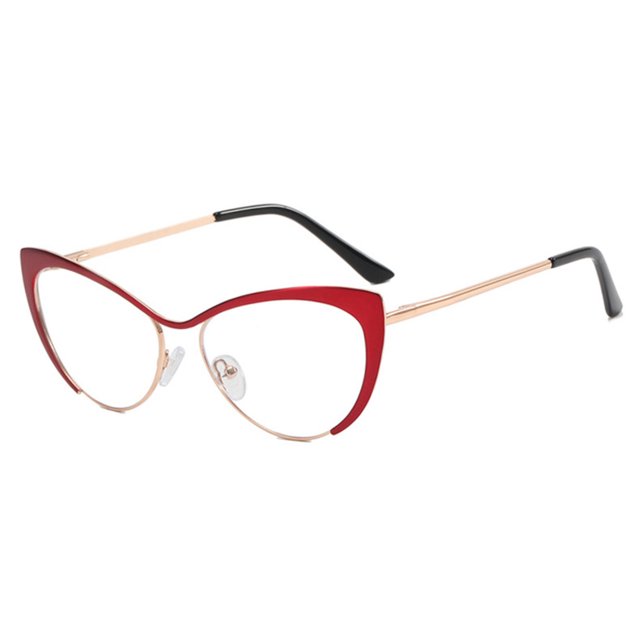 CSChome Sunglasses Metal Frame Clear View Sunglasses UV Protection Photo Props Adult Sunglasses