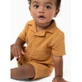 Modern Moments by Gerber Baby Boy Short Sleeve Collared Romper, Sizes 0