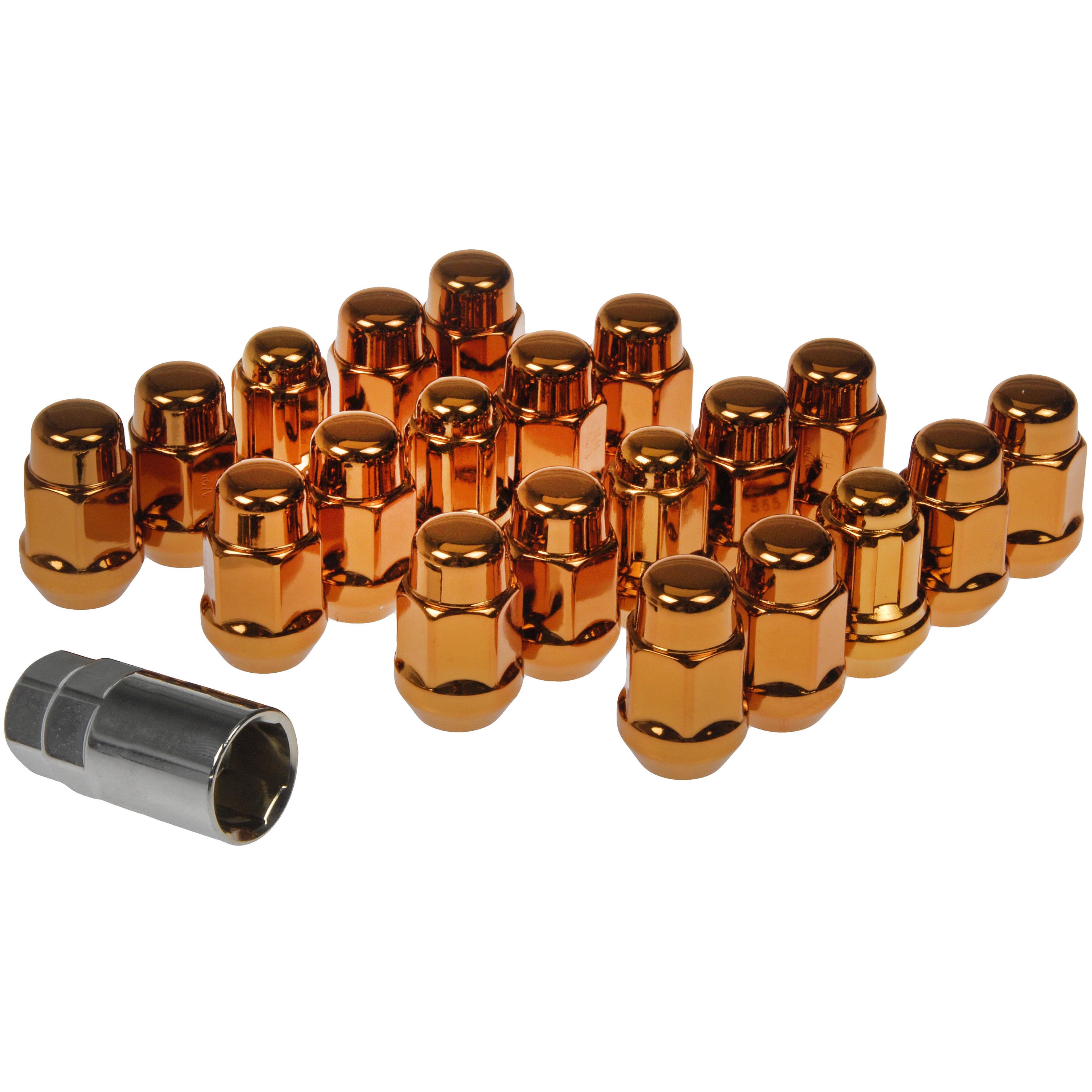 Dorman 711-235I Wheel Lock Set for Specific Models, Orange (Pack of 20) Fits select: 1991-2019 FORD EXPLORER, 2007-2014 FORD EDGE