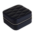 thumbnail image 4 of Joyero de viaje, organizador de joyas, contenedor portátil para mujeres, estuche de almacenamiento, caja de almacenamiento de joyas para pulseras, Negro, 4 of 8